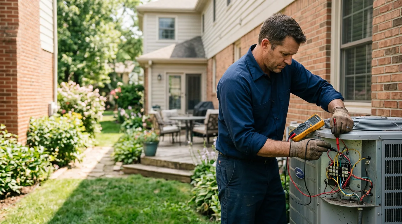 HVAC technician working near Superior, WI